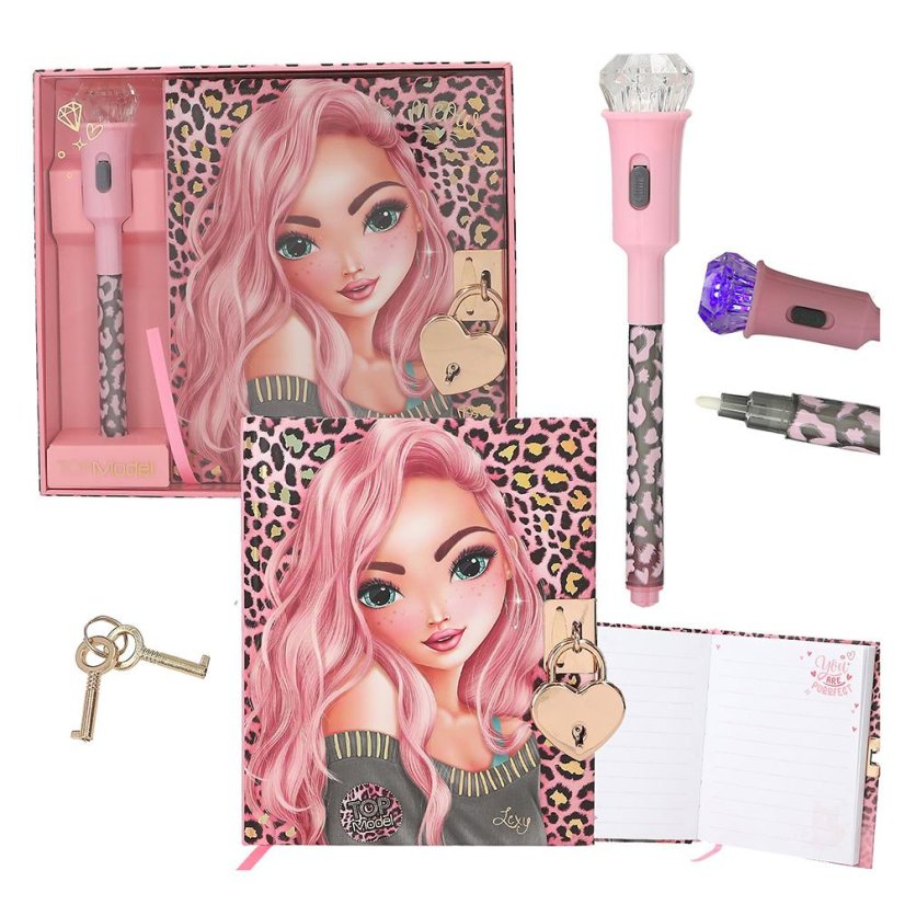 Diary with lock and secret pen with UV light Top Model