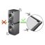 Universal adapter between the handle and the dryer with a wooden shelf Meliconi Torre DARK 656128 black
