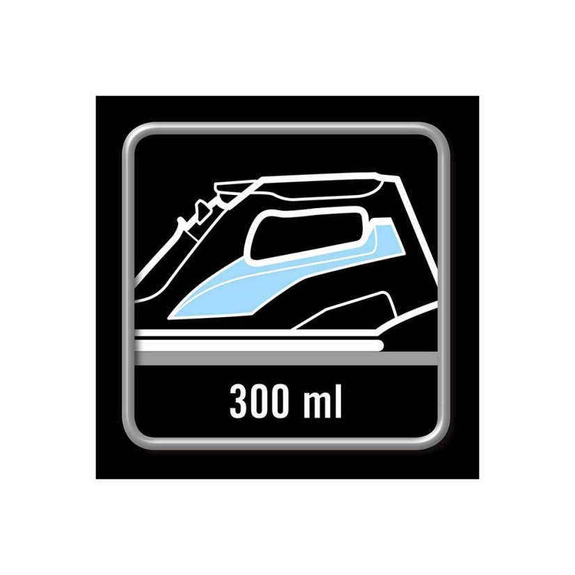 Imetec Z3 3700 ZEROCALC 9013 steam iron, white and black