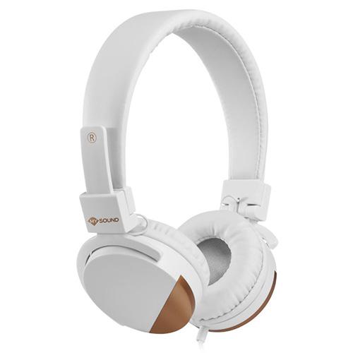 Meliconi My sound Speak Metal 497458 white and gold headphones