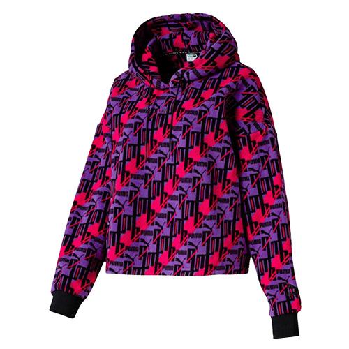 Damen-Fleece-Sweatshirt Puma XTG Fleece Hoody - Farbe: Violett, Größe: XL
