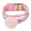 Top Model Hair Ties, 3-Pack, Pink Pom-Pom