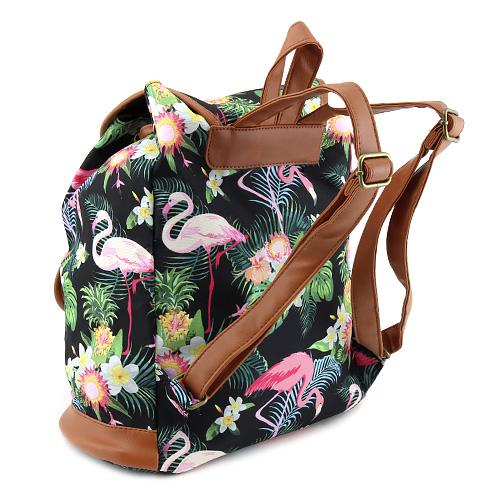 Batoh Target Vintage Retro Floral Black 21962