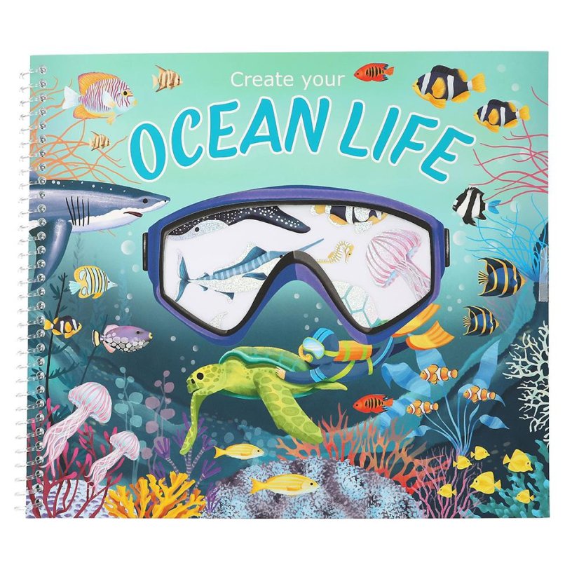 Kreatives Heft mit Aufklebern Ocean Life