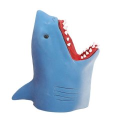 Haifischkopf für die Hand Dino World blue