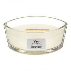 WoodWick boat candle, White Tea & Jasmine