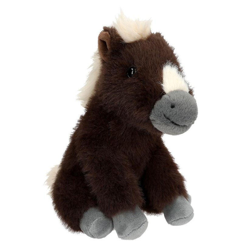 Miss Melody plüss ló – barna, 20 cm