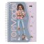 Spiral notebook with pages for Top Model designs
