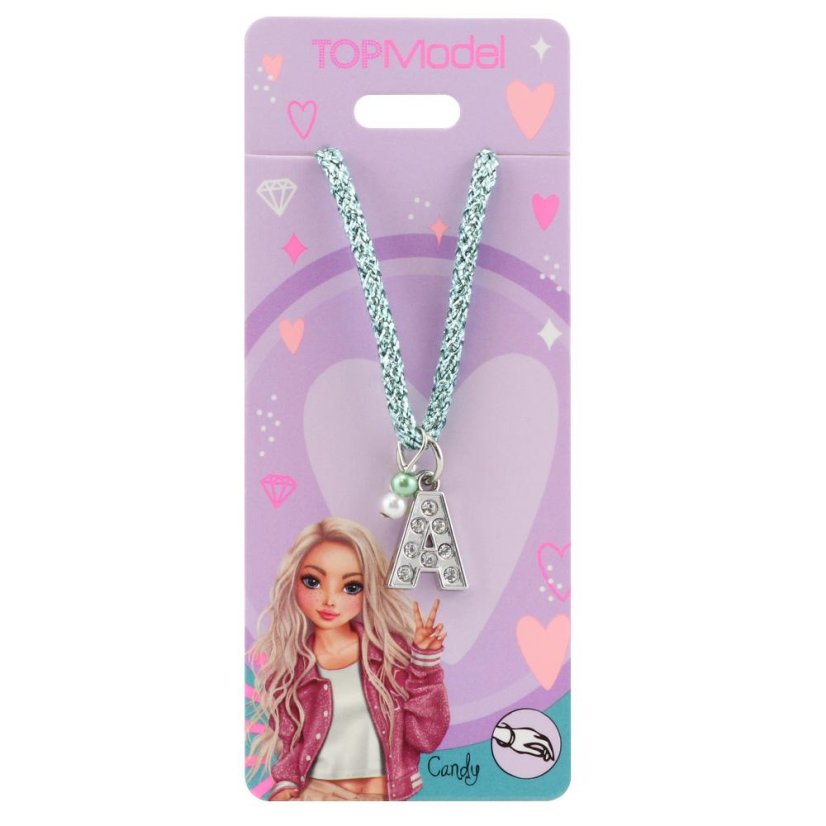 Top Model string bracelet, letter "A" Candy