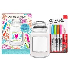 Sada na výrobu štítku na svíčku Yankee Candle Classic, Clean Cotton