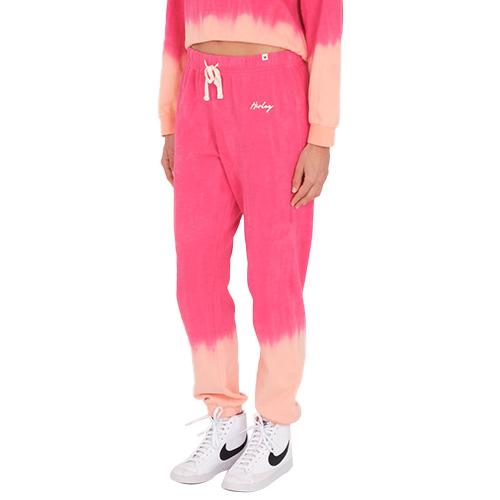 Női melegítőnadrág Hurley Tie Dye Fleece Jogger - Szín: Rózsaszín, Méret: L