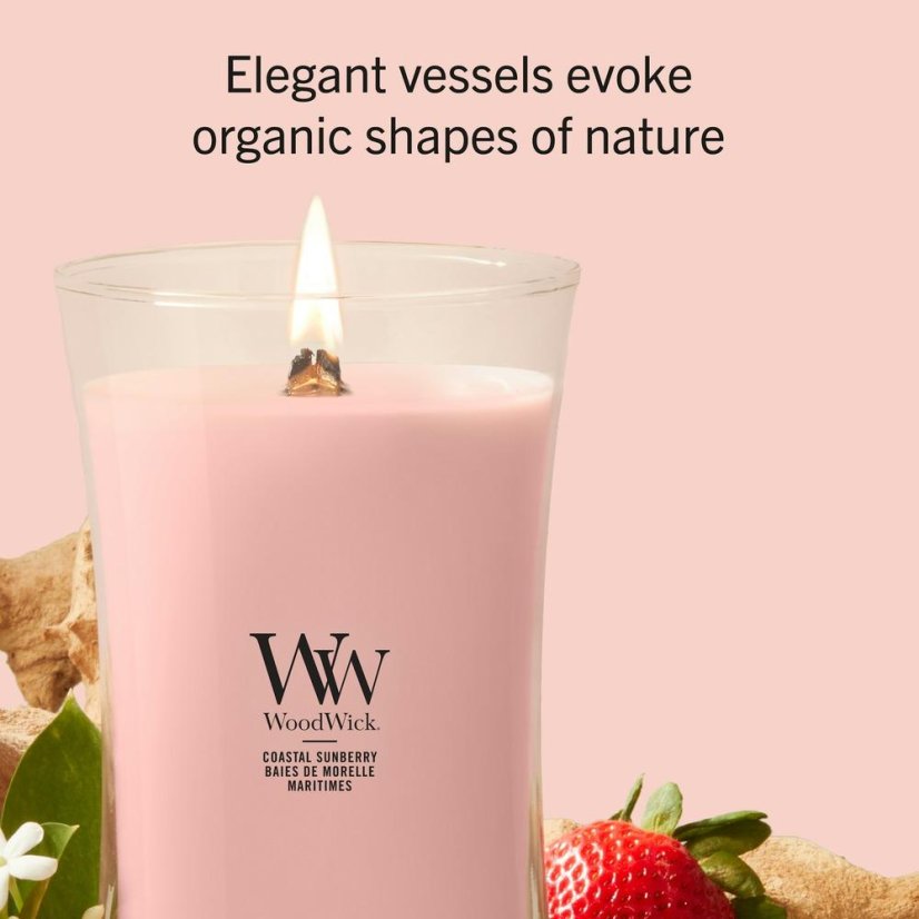 WoodWick Large Candle, Coastal Sunberry