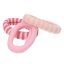 Set of three wide Top Model hair ties, pink shades