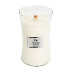 Svíčka WoodWick velká, White Teak