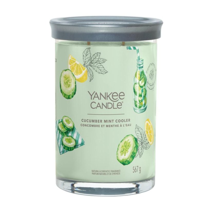 Świeca Yankee candle Signature Tumbler duża, Cucumber Mint Cooler