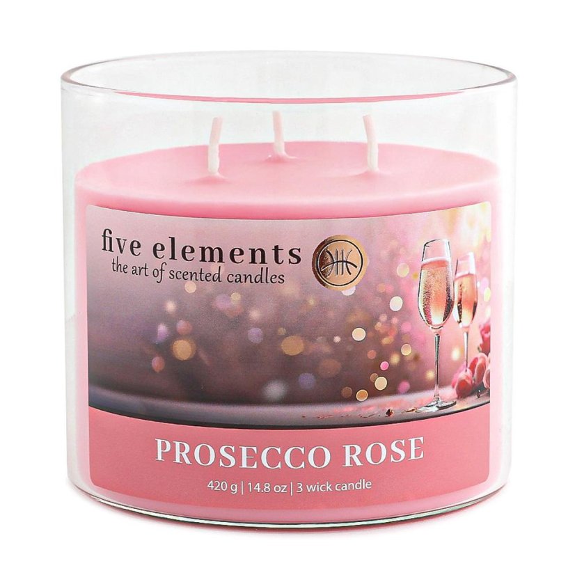 Svíčka Five Elements Prosecco Rose