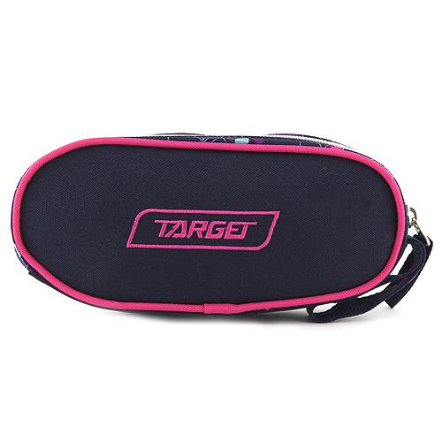 Target Oval 1 Zip Flowers School Pencil Case 17493