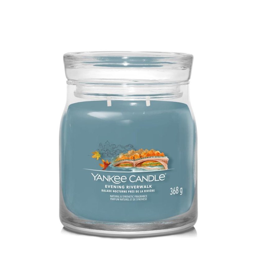 Yankee candle Signature közepes méretű gyertya, Evening Riverwalk