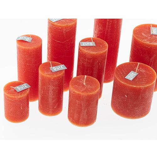 Rustikale Kerze DutZ Rustic Coral Red