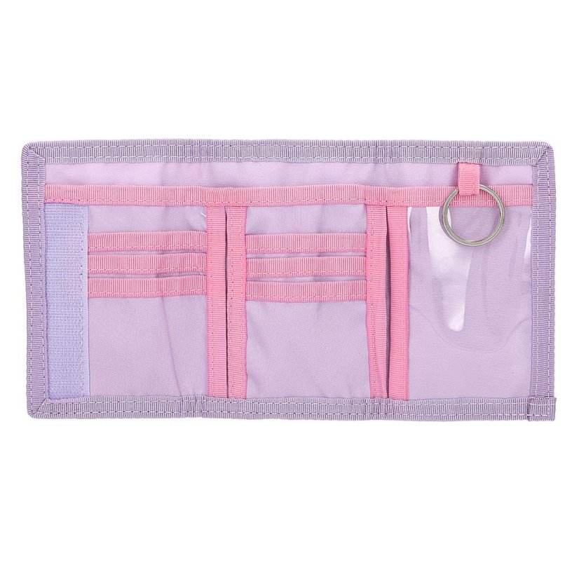 Ylvi fabric wallet with Velcro closure, wing patch