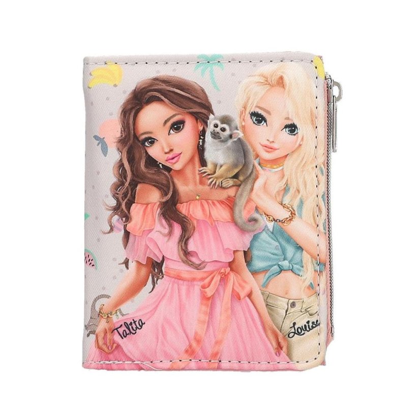 Top Model Juicy, Talita & Louise fabric wallet with studs