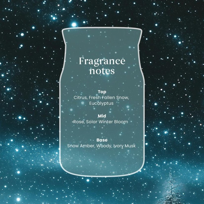 Yankee candle votív gyertya üvegben, Winter Night Stars