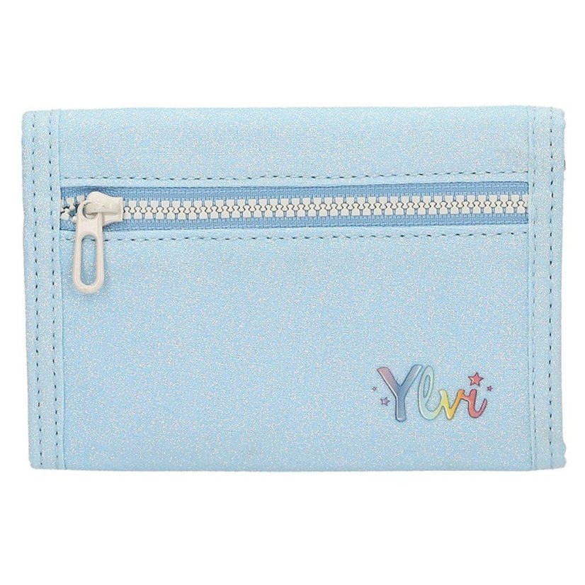 Fabric Wallet with Velcro Closure – Ylvi Unicorn, Blue