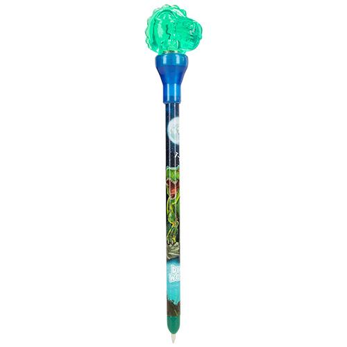 Kugelschreiber mit LED-Dinosaurier Dino World green
