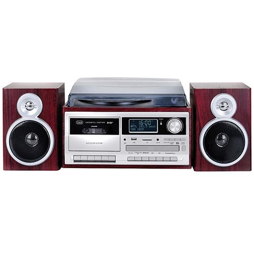 System Hi-Fi Trevi TT 1072 DAB WD drewno