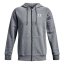 Męska bluza z kapturem Under Armour UA Essential Fleece FZ Hood - Kolor: Czarny, Rozmiar: L