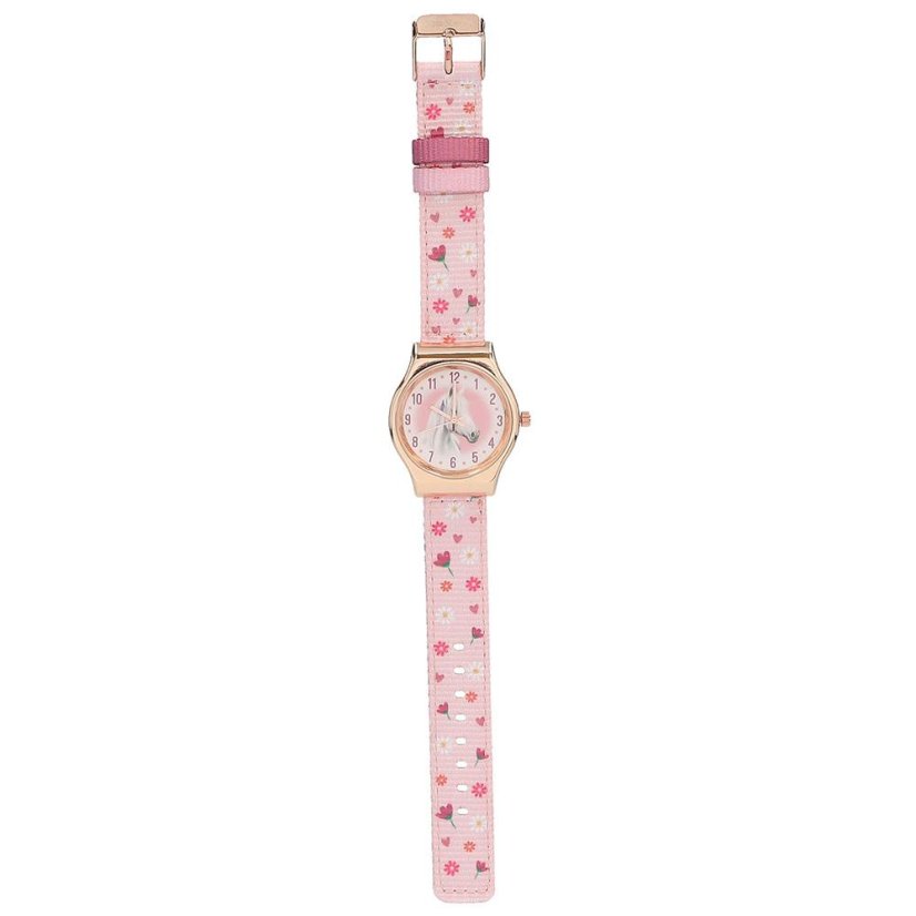 Miss Melody Wristwatch – Pink with Flowers