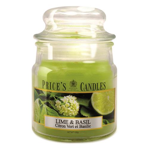 Price's Candles kis gyertya, Lime & Basil