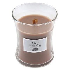 Svíčka WoodWick střední, Cashmere