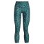 Damen-Leggings Under Armour Armour AOP Ankle Leg Green - Farbe: Türkis, Größe: M