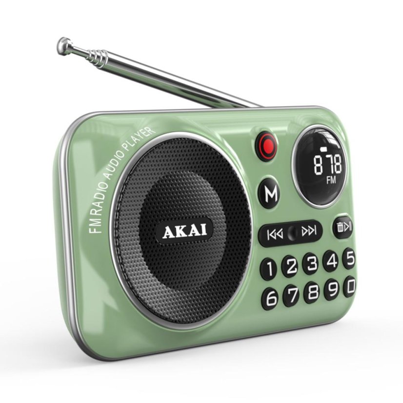 AKAI APR-500 zelené rádio