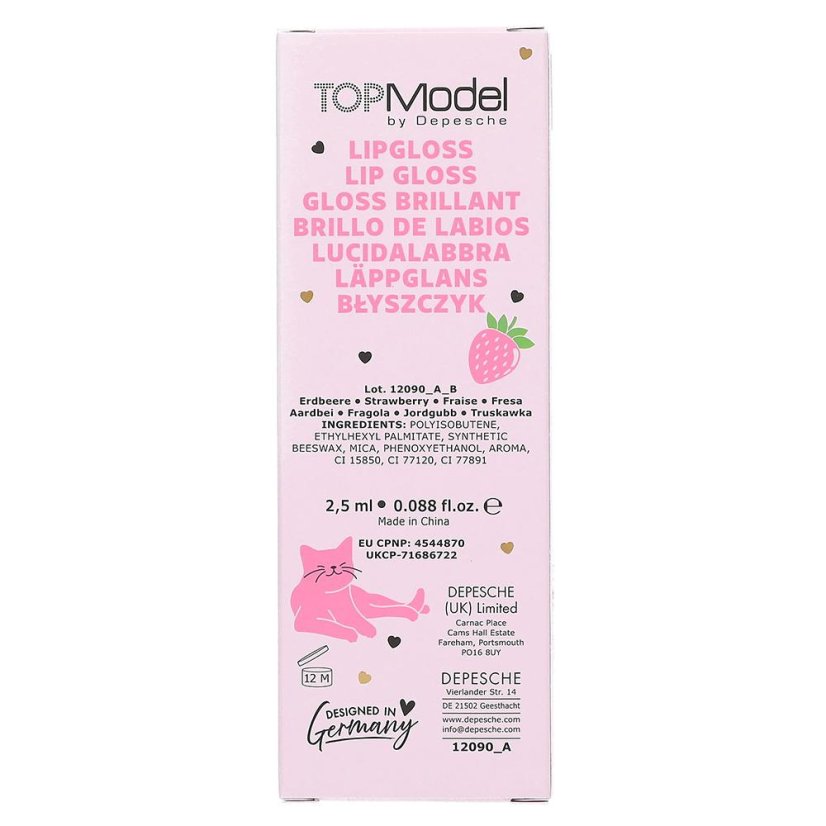 Beauty & Me Top Model Lip Gloss with Applicator – Strawberry, Candy