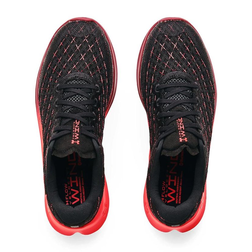 Laufschuhe Under Armour Flow Velociti Wind CLRSFT M - Farbe: Schwarz/Rot, Größe: 44