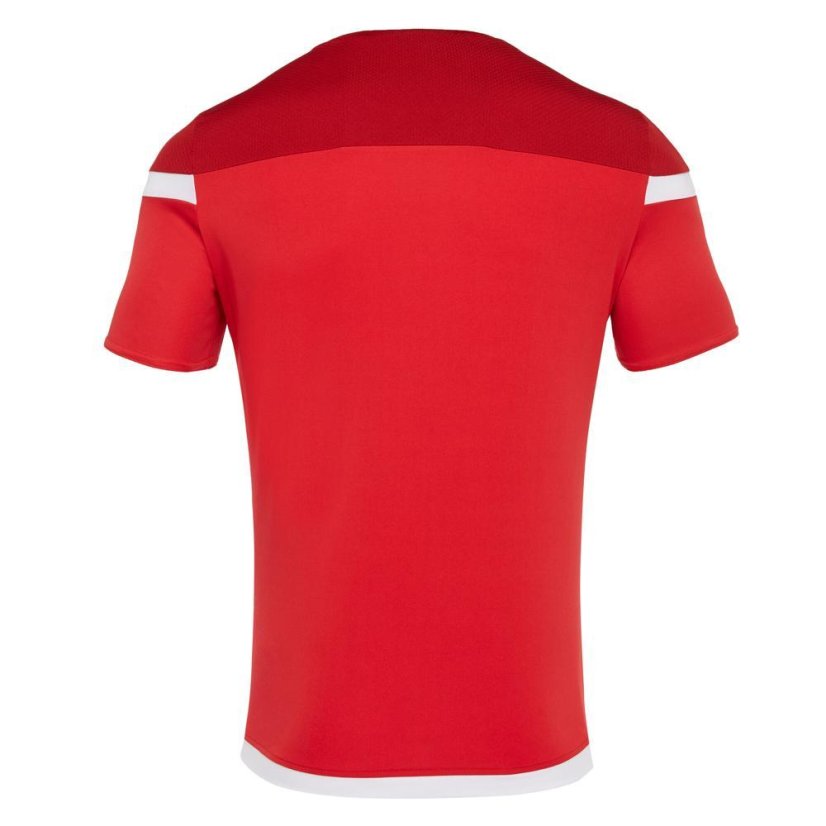 Macron Titan SS Jersey - Color: Red/white, Size: L