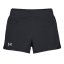 Women's Under Armour Speedpocket Run Shorts - Color: Black, Size: XS