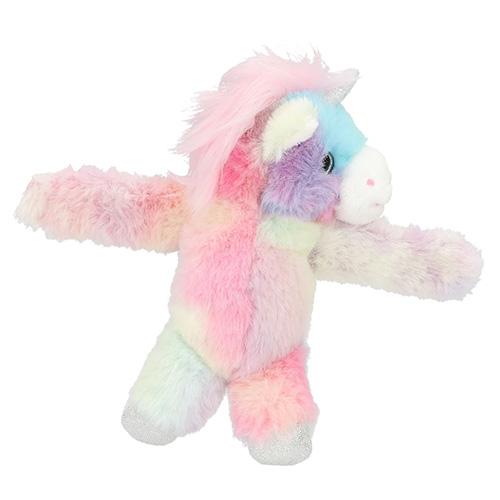 Ylvi plush roll-up bracelet, Unicorn Rainbow