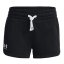 Under Armour Rival Fleece Short Girls' Shorts - Color: Black, Size: L