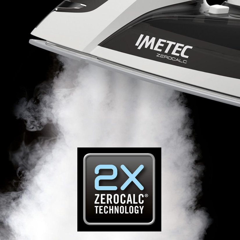 Dampfbügeleisen Imetec Z1 2800 ZEROCALC 9012 weiß-schwarz