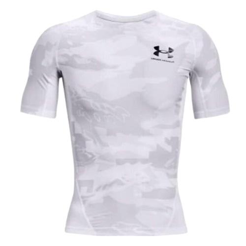 Herren-T-Shirt Under Armour HG Isochill Comp Print - Farbe: Grau, Größe: L