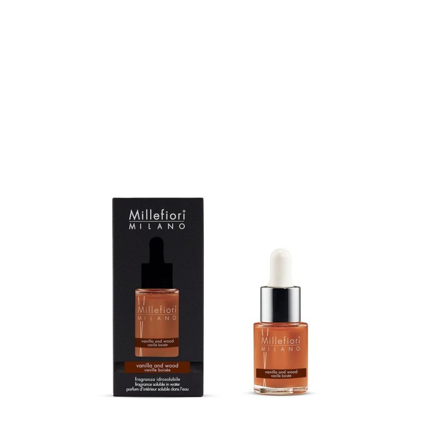 Aroma olej Millefiori Milano Natural, Vanilla & Wood