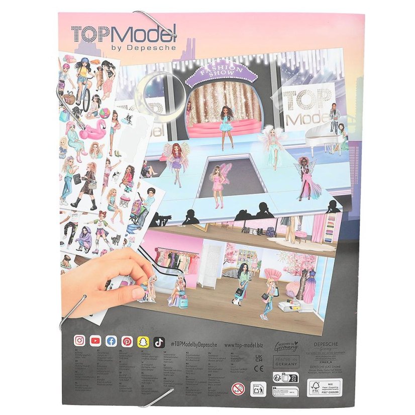 Kreatives Heft Top Model Stickerworld 220 Aufkleber