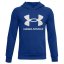 Under Armour RIVAL FLEECE HOODIE boys' sweatshirt - Color: Black, Size: 127-137