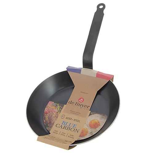 Kék acél serpenyő de Buyer Blue Carbon 5200.24, 24 cm