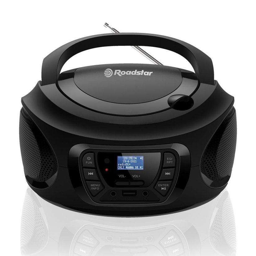 Roadstar CDR-375D+/BK čierny prenosný prehrávač