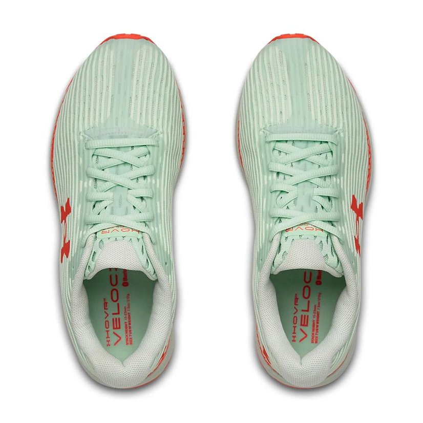 Laufschuhe Under Armour Hovr Velociti 3 W - Farbe: Orange/Grün, Größe: 37.5