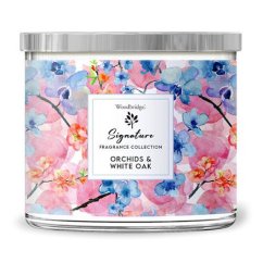 Svíčka Woodbridge Signature, Orchids & White Oak